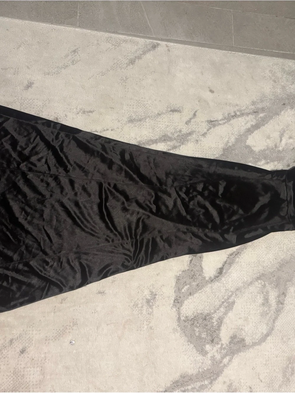 Windsor Black Satin Slip Chemise